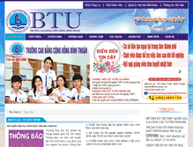 Tablet Screenshot of btu.edu.vn